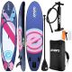 SET - ENERO AUFBLASBARES SUP-BOARD 320x81x15CM LILA