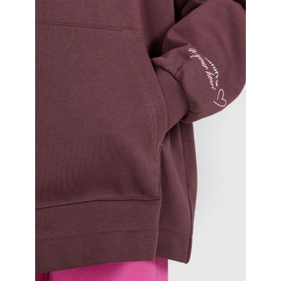 6. Oversized-Sweatshirt mit Kapuze, offen, für Mädchen, 4F 4FJRAW25TSWSF2429-51S