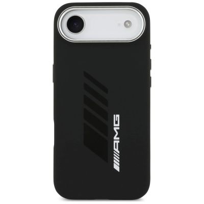 3. AMG Silikon-Übergröße-Rhombus-MagSafe-Hülle für iPhone Air – Schwarz