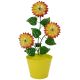 SOLARLAMPE SONNENBLUMEN IM GELBEN BLUMENTOPF