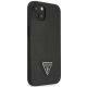 4. Guess GUHCP14MPSATLK iPhone 14 Plus 6,7 "schwarz / schwarzes Hardcase SaffianoTriangle Logo