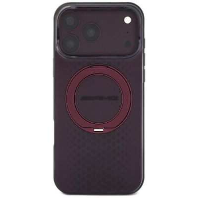 3. Mercedes AMG IML Double Layer Urban Line Hülle mit Ringständer und MagSafe-Funktion für iPhone 18 Pro Max / 17 Pro Max – Burgunderrot