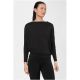 3. Damen-Langarmshirt SUPER.NATURAL W KULA TOP schwarz
