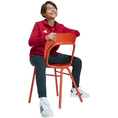 4. adidas Entrada 26 Kapuzenpullover mit durchgehendem Reißverschluss für Kinder, Rot, KH1781