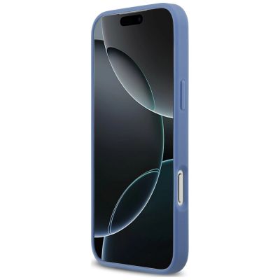 5. Guess 4G nauble Card Triange Hülle für iPhone 18 Pro Max / 17 Pro Max – blau