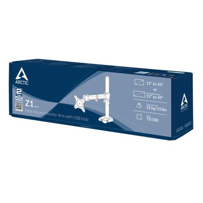 7. ARCTIC Z1 (Gen 3) 96,5 cm (38") Schreibtisch, Schwarz