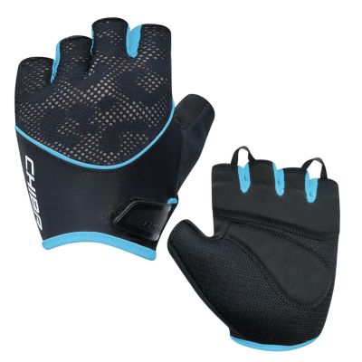 CHIBA LADY GEL Fahrradhandschuhe Schwarz-Türkis S
