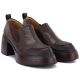 4. Braune Damen-Lederschuhe mit hohem Absatz D&A S.Barski CR62-3525