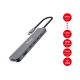 5. Equip 133500 Dockingstation, kabelgebunden, USB 3.2 Gen 1 (3.1 Gen 1), Typ-C, Grau