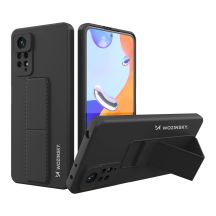Wozinsky Kickstand Case Silikonhülle mit Ständer Xiaomi Redmi Note 11 Pro Hülle schwarz