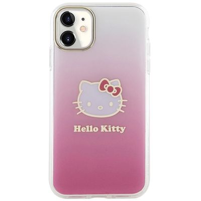 3. Hello Kitty IML Gradient Electrop Kitty Head Hülle für iPhone 11 / Xr – Pink