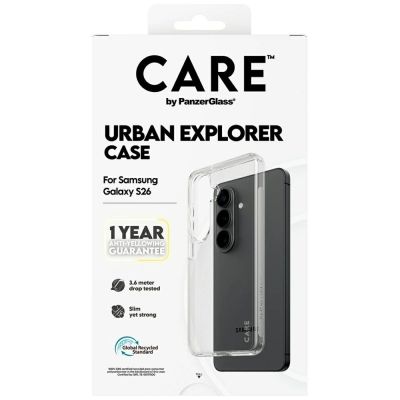 6. CARE by PanzerGlass Urban Explorer Transparente Hülle für Samsung Galaxy S26 - transparent