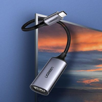 2. Ugreen USB Typ C auf HDMI 2.0 Adapter 4K @ 60 Hz Thunderbolt 3 für MacBook / PC grau (70444)