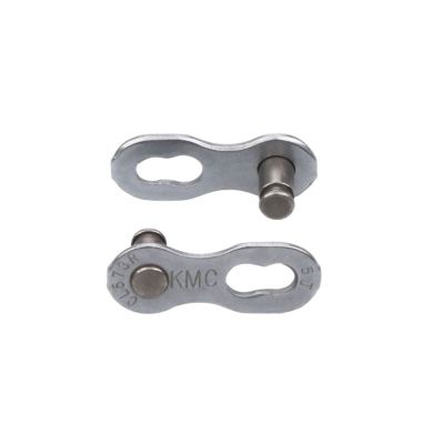 KMC-Steckverbinder 7,8 EPT, 2 Stück, silber, 7,3 mm, Blisterverpackung