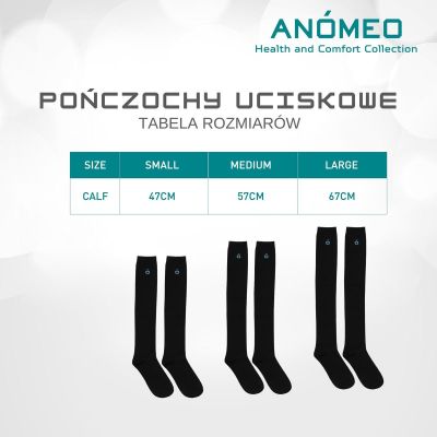 7. KOMPRESSIONSSTRÜMPFE GRÖSSE M ANOMEO