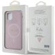 8. Guess GUHMN61PSAHMCP Hülle für iPhone 11 / Xr – rosa Saffiano MagSafe