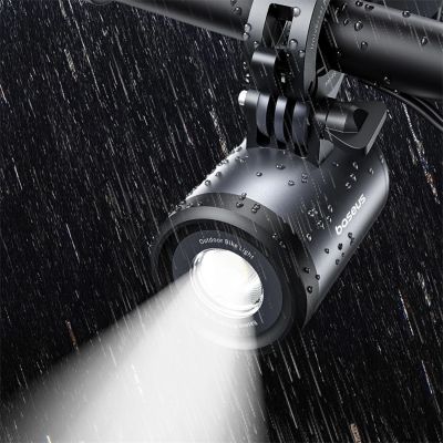 9. Baseus PrimeTrip Universal 3000mAh IP68 LED-Halterung mit 2-in-1-Lampe – Schwarz und Grau