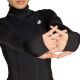 4. adidas Optime Essentials Damen-Sweatshirt mit durchgehendem Reißverschluss, Schwarz, JM9185