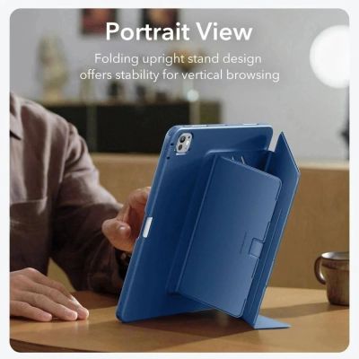 2. ESR Flip Hybrid Hülle für iPad Pro 13" 7/8/2024-2025 - Marineblau