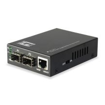 LevelOne GVT-2011 - Medienkonverter - GigE - 10Base-T, 100Base-TX, 1000Base-T, 1000Base-X - RJ-45 / SFP (mini-GBIC)