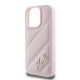 6. Karl Lagerfeld Quilted Signature Hülle für iPhone 16 Pro – Rosa