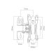 6. BLOW 76-854# Monitorhalterung (Wandmontage, neigbar; 10" - 27"; max. 20 kg)