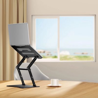 14. Wozinsky WRS-CPY75DSB Laptop- und Tablet-Ständer aus Aluminium + gratis Smartphone-Ständer – Schwarz