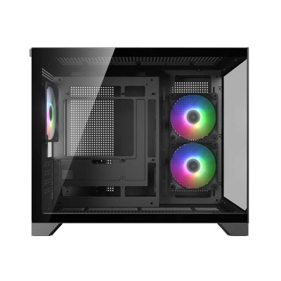 4. COUGAR CGR-2QA6B-RGB Mini-Tower, Schwarz