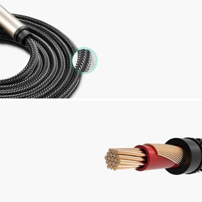 6. Ugreen AV128 10639 Mono-TS-Kabel 6,35 mm Klinke / 6,35 mm Klinke 3 m – grau