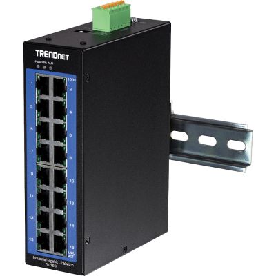 4. TRENDnet TI-G160I – Switch – Managed – 16 x 10/100/1000 – DIN-Schienenmontage möglich – DC