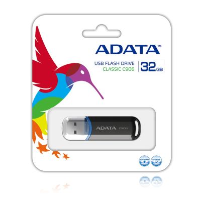 2. USB-Stick ADATA C906 AC906-32G-RBK (32 GB; USB 2.0; schwarz)