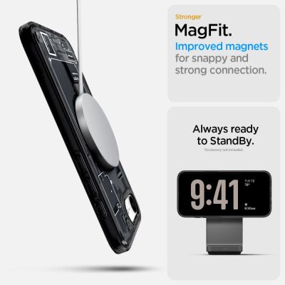12. Spigen Ultra Hybrid MagSafe Hülle für iPhone 16e / 17e Zero One - Schwarz