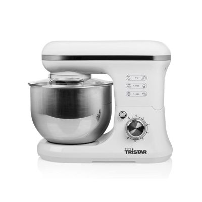 16. Tristar MX-4817 Küchenmaschine, 1200 W, 6 Geschwindigkeitsstufen, 5 l Fassungsvermögen, Weiß