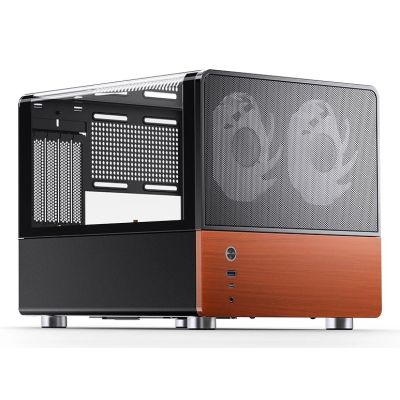 Jonsbo V12 PC-Gehäuse, Mini-Tower, Micro-ATX – schwarz