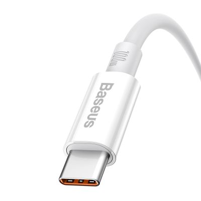 4. Baseus Superior Series 100W USB-A-auf-USB-C-Kabel 0,25 m – Weiß