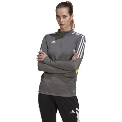 4. Damen adidas Condivo 22 Trainings-Sweatshirt grau HD2308