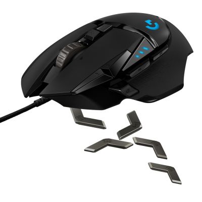 9. Logitech G502 Gaming HERO EU Maus 910-005471 (optisch; 16000 DPI; schwarz)