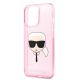 6. Karl Lagerfeld Glitzer Karl's Head Case für iPhone 13 Pro Max - Pink