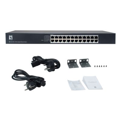 6. LevelOne GEU-2432 Unmanaged Gigabit Ethernet (10/100/1000) 1HE Grau