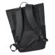 18. Rivacase Eden Rucksack, Roll-Up-Rucksack, Schwarz, Polyester, Gewachstes Leder (zum Hochziehen)