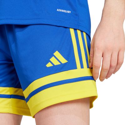 5. adidas Squadra 25 Damenshorts blau und gelb JN5408