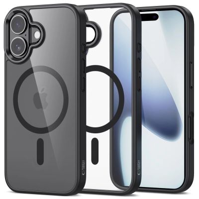 Tech-Protect MagMat MagSafe Case für iPhone 17 - Transparent Schwarz