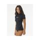 2. Lycra RIP CURL Classic Surf SS UPF Rashguard schwarz