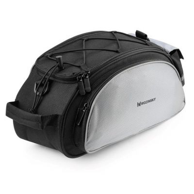 Wozinsky Fahrrad-Gepäcktasche mit Schultergurt, 13 l, Schwarz (WBB1BK)