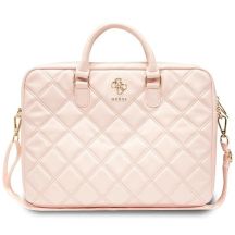 Guess Quilted 4G-Tasche für einen 16-Zoll-Laptop – Rosa