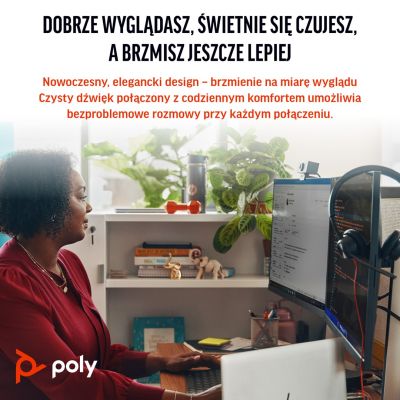 60. HP Poly Blackwire 3325 USB-C Stereo-Headset, Microsoft Teams-zertifiziert + 3,5-mm-Klinkenstecker + USB-C/A-Adapter