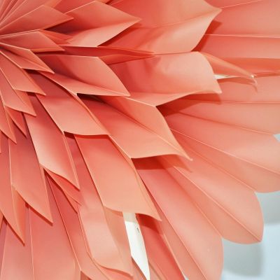 3. 3D-DEKORATIVER HÄNGEPAPIERSTERN 50CM ROSA