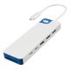 2. HyperDrive Flex Dual 4K HDMI 9-Port Dockingstation, Weiß/Blau | HD4103BUGL | Anzahl der HDMI-Anschlüsse: 2