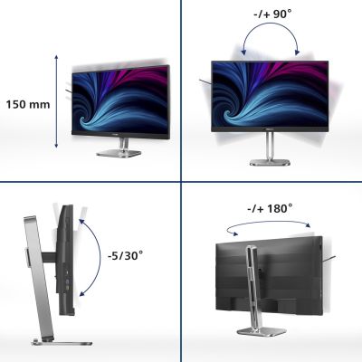 34. Philips 27B2U4601/00 Computermonitor 68,6 cm (27") 2560 x 1440 px Quad HD LCD Grau