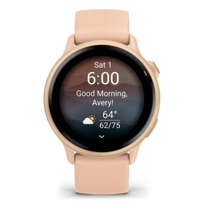 4. Garmin Vivoactive 6 Pink Dawn / P. Dawn Metallic Uhr